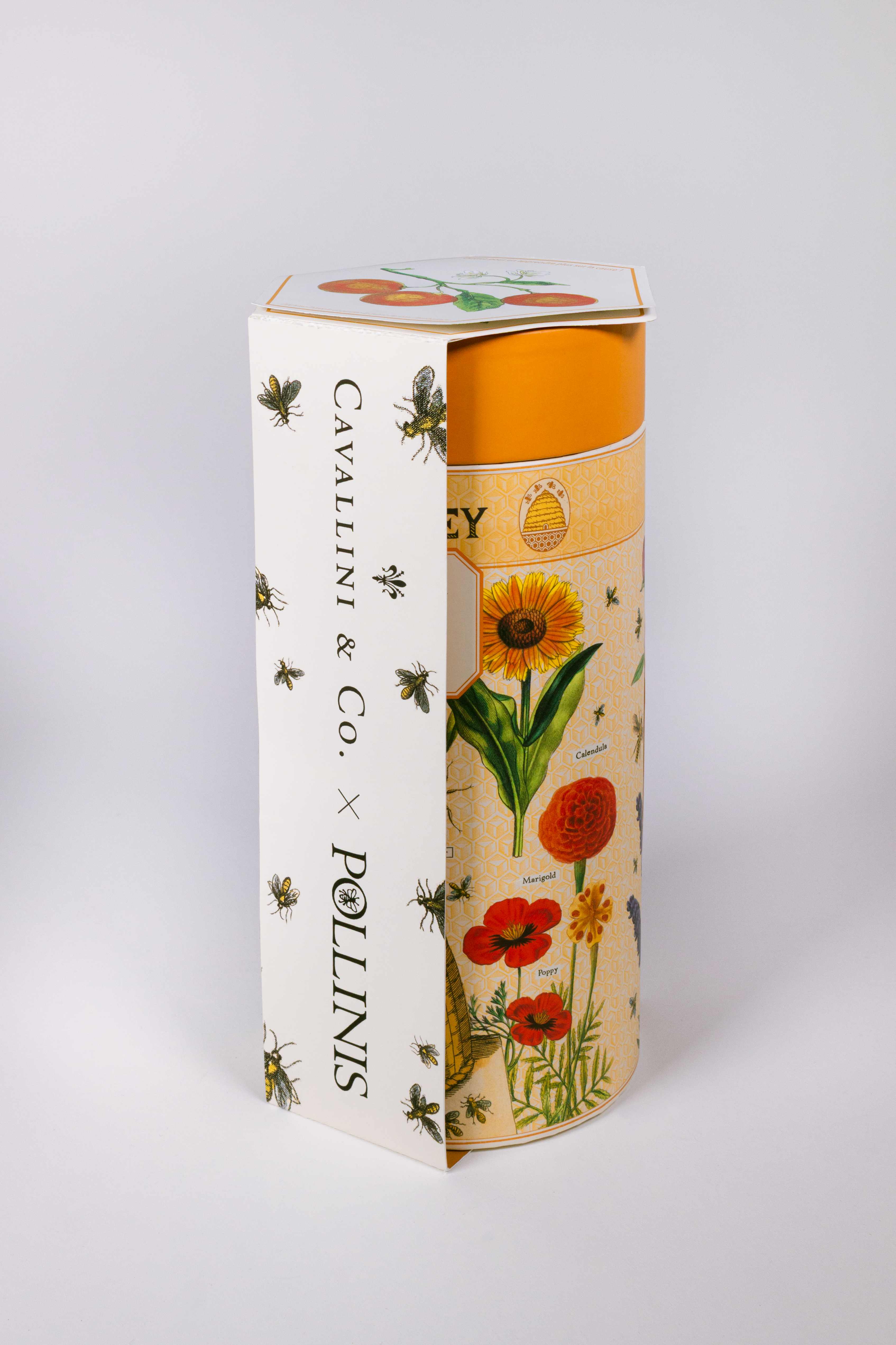 Emballage cylindrique Cavallini & Co. x Pollinis