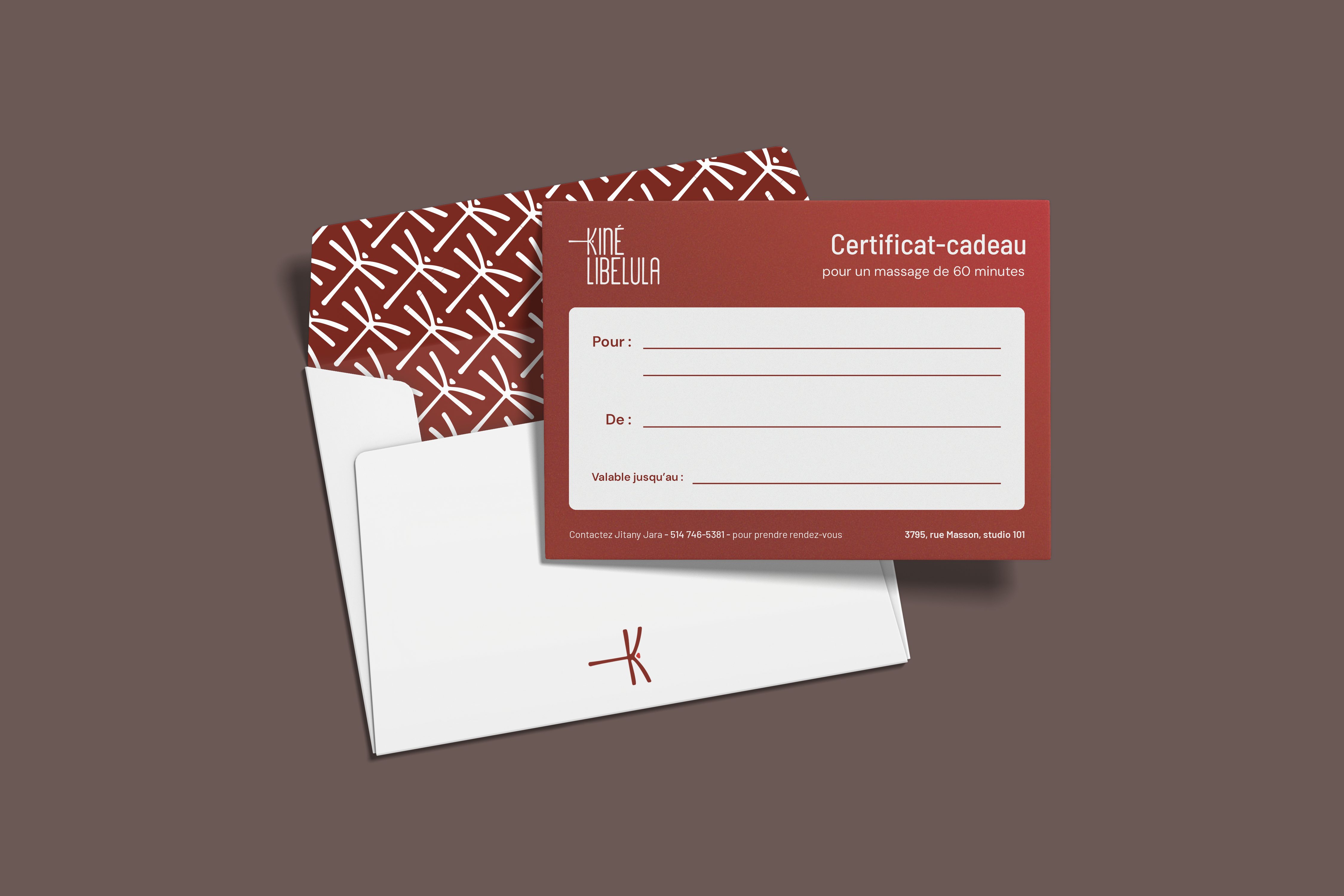 Certificat-cadeau Kinélibelula